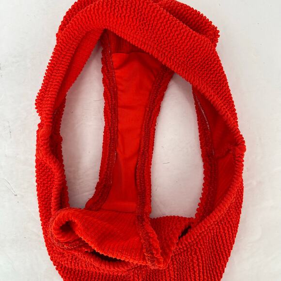 Good American "always fits better' Cheeky Bikini Bottoms Bright Poppy - S/M - Picture 7 of 7